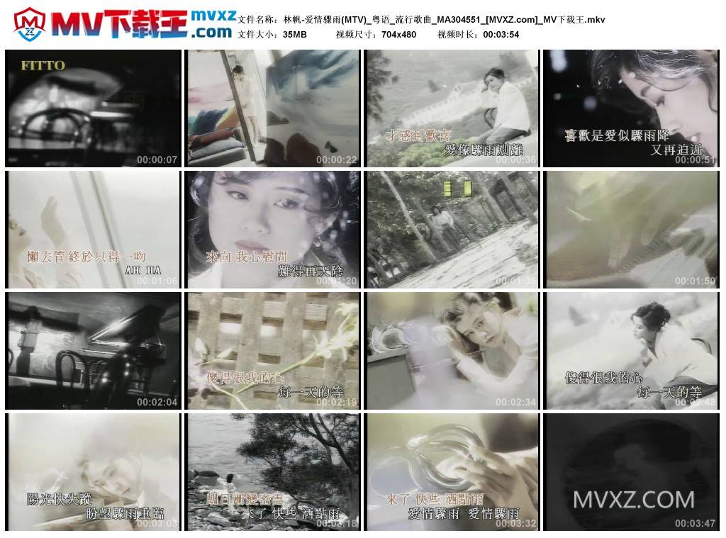 林帆-爱情骤雨(MTV)_粤语_流行歌曲_MA304551